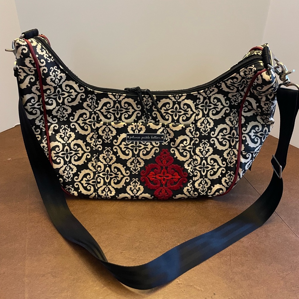 Petunia pickle bottom touring tote Frolicking in Fez baby diaper bag